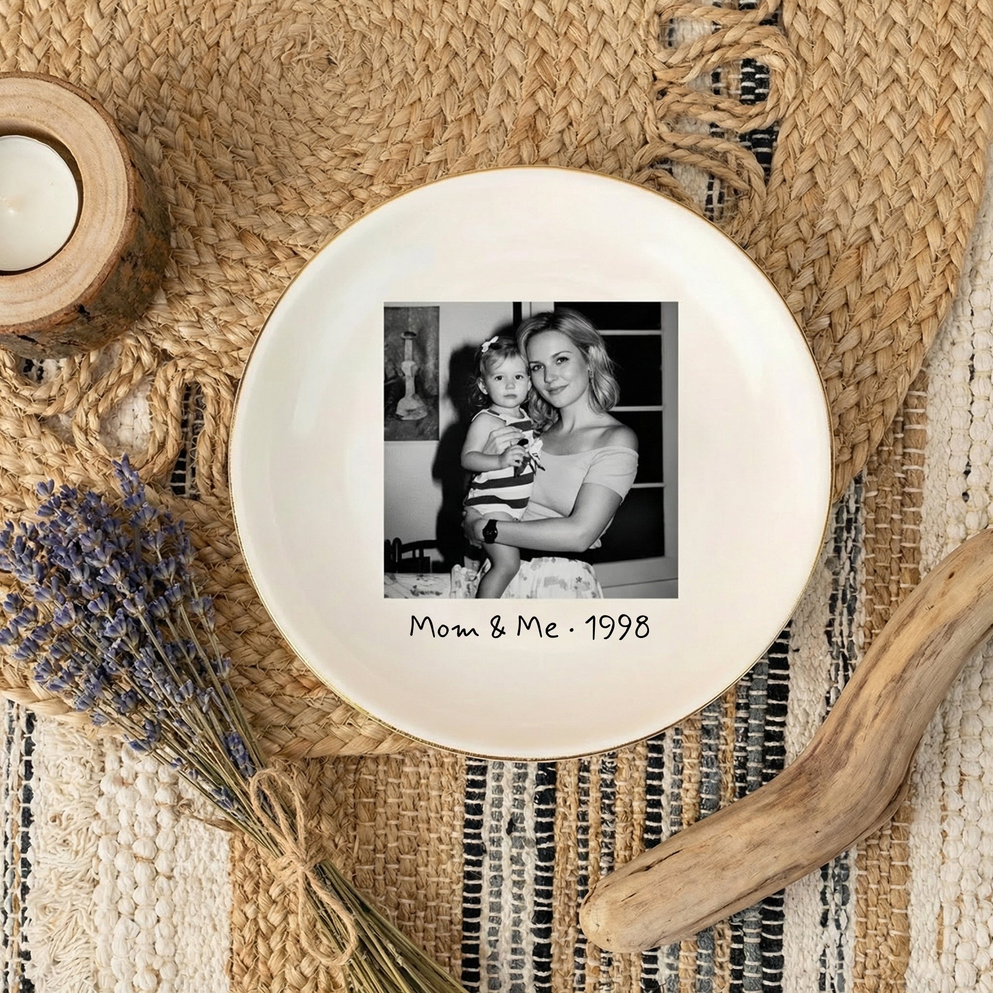 The Ultimate 'Thank You, Mom' Gift: A Custom Photo Ceramic Ring Dish for Birthday & Everyday