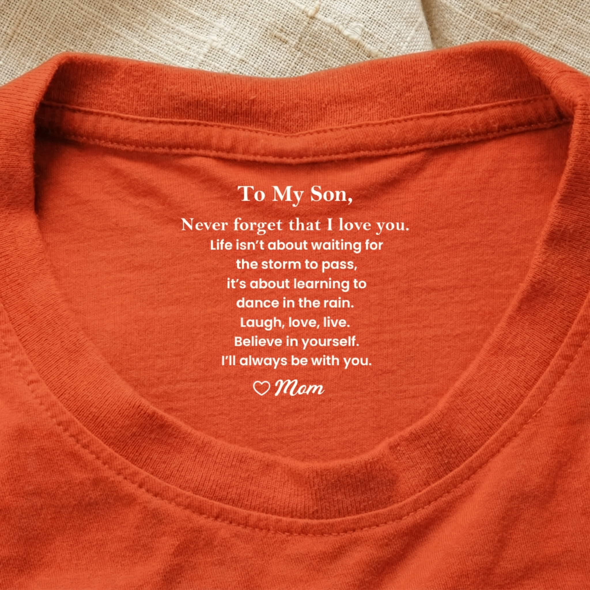 Personalized Shirt for Son, Never Forget That I Love You - Custom T-Shirt Gift for Son from Mom Dad, Birthday Present for Teen Boys