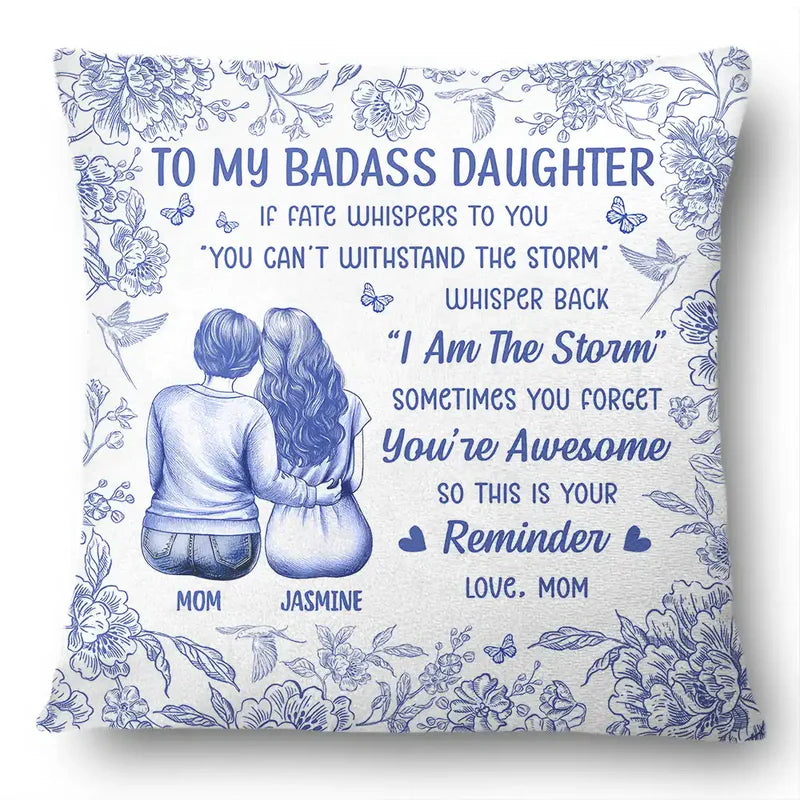 If Fate Whispers To You Daughter Granddaughter - Personalized Pillow
