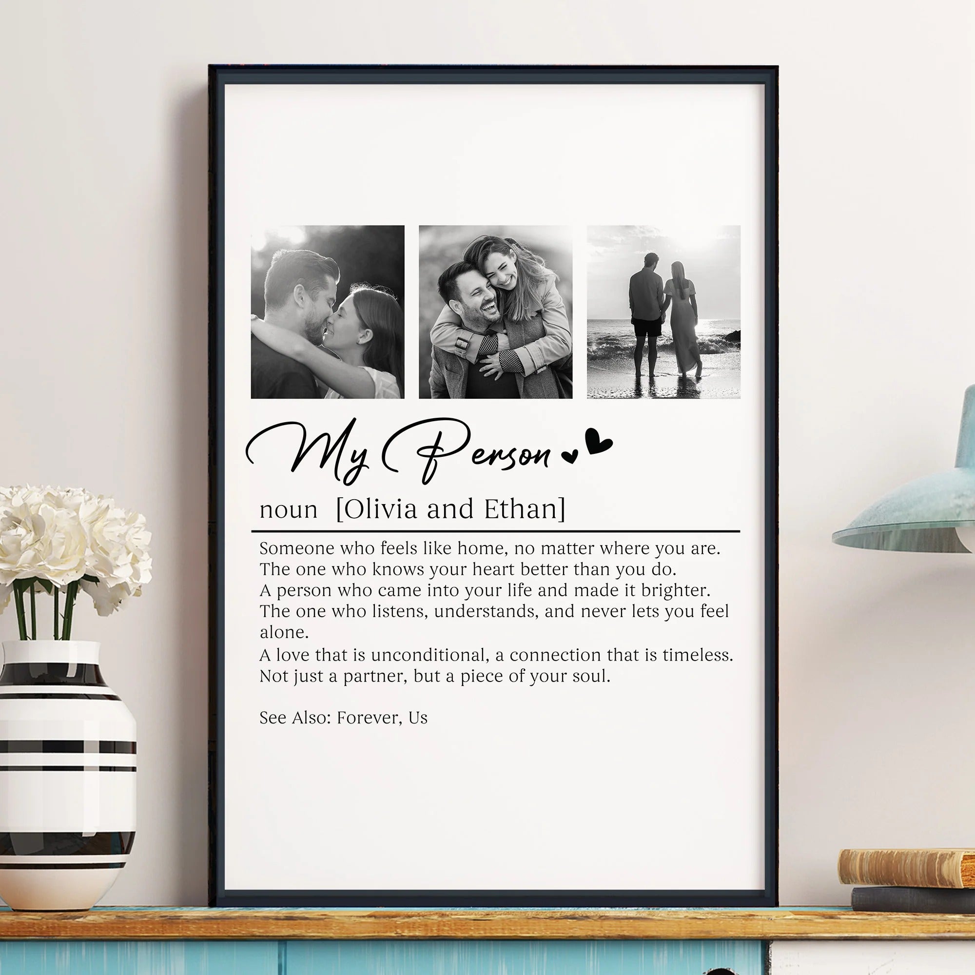 My Person Definition Anniversary Gift, Valentines Gift - Personalized Photo Poster
