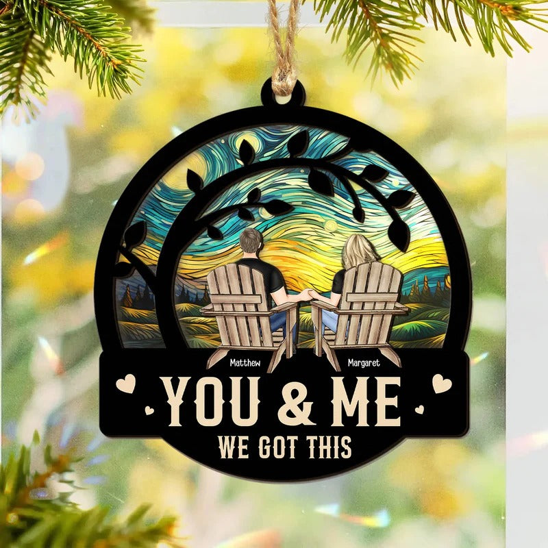 You & Me We Got This - Personalized Suncatcher With Card